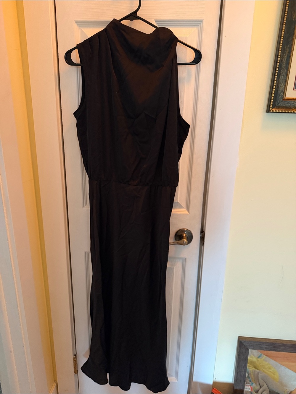 Elegant Sleeveless Black Maxi Dress